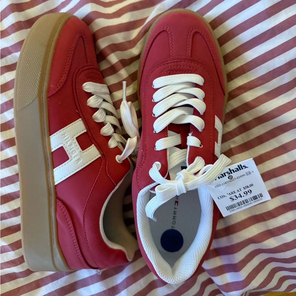 Tommy Hilfiger Red Sneakers